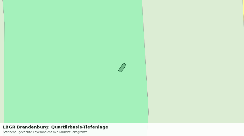 Statische Kartenansicht: LBGR Brandenburg: Quartärbasis-Tiefenlage