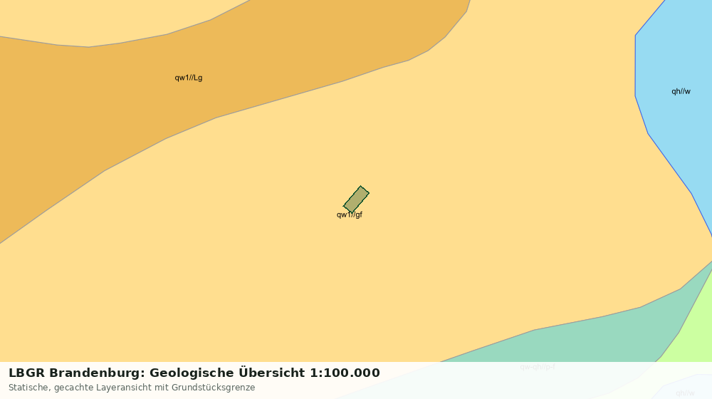 Statische Kartenansicht: LBGR Brandenburg: Geologische Übersicht 1:100.000