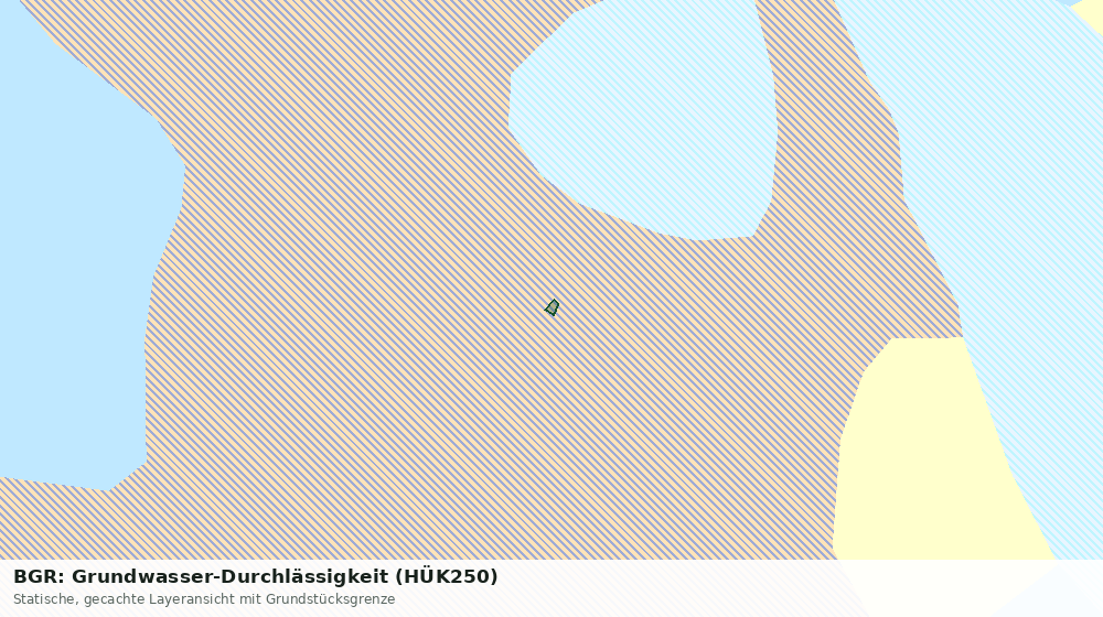 Statische Kartenansicht: BGR: Grundwasser-Durchlässigkeit (HÜK250)