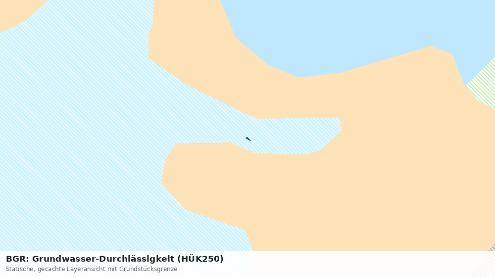 Statische Kartenansicht: BGR: Grundwasser-Durchlässigkeit (HÜK250)