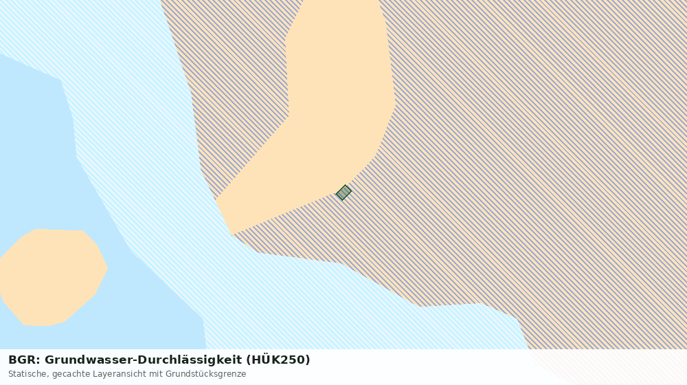 Statische Kartenansicht: BGR: Grundwasser-Durchlässigkeit (HÜK250)