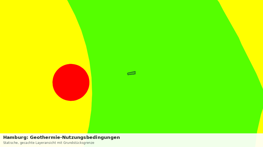 Statische Kartenansicht: Hamburg: Geothermie-Nutzungsbedingungen