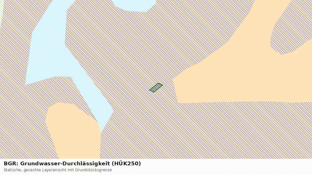 Statische Kartenansicht: BGR: Grundwasser-Durchlässigkeit (HÜK250)