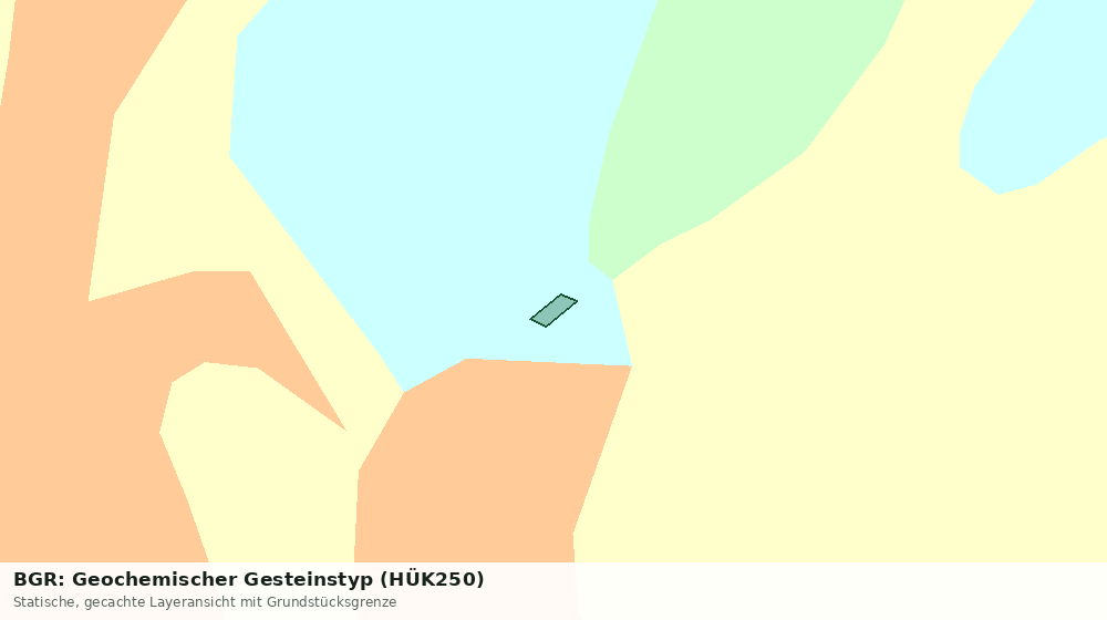 Statische Kartenansicht: BGR: Geochemischer Gesteinstyp (HÜK250)