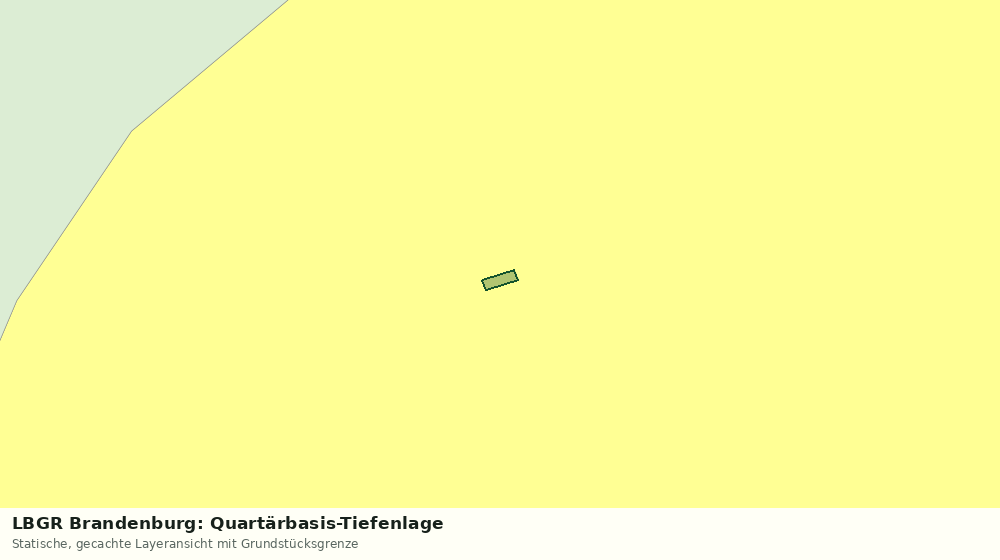 Statische Kartenansicht: LBGR Brandenburg: Quartärbasis-Tiefenlage