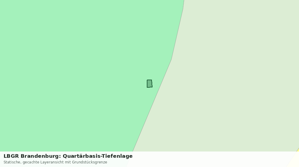 Statische Kartenansicht: LBGR Brandenburg: Quartärbasis-Tiefenlage