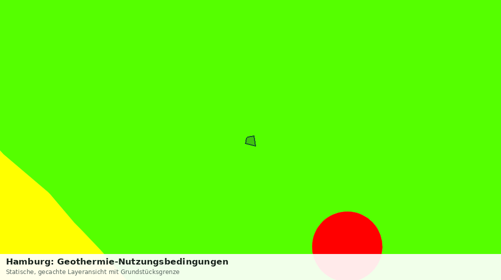 Statische Kartenansicht: Hamburg: Geothermie-Nutzungsbedingungen