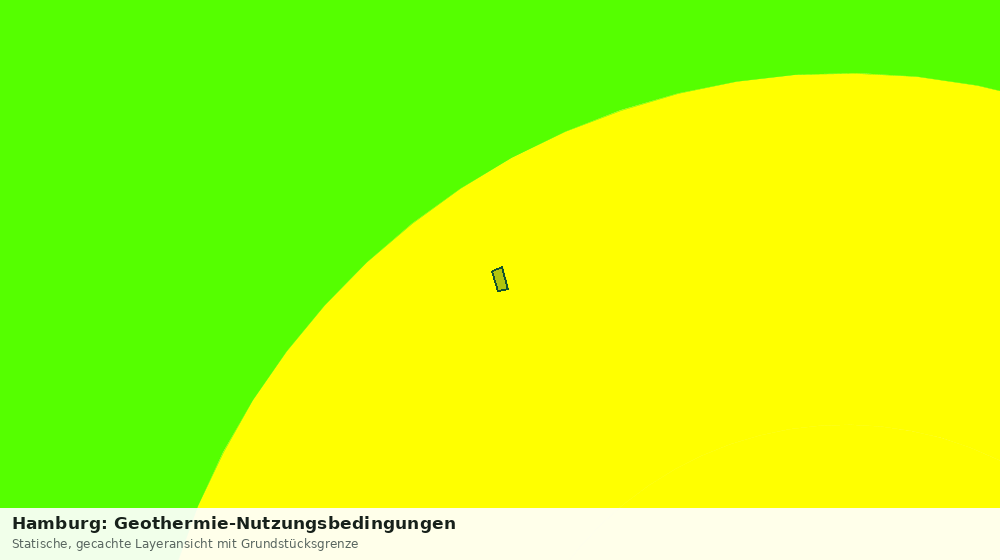 Statische Kartenansicht: Hamburg: Geothermie-Nutzungsbedingungen