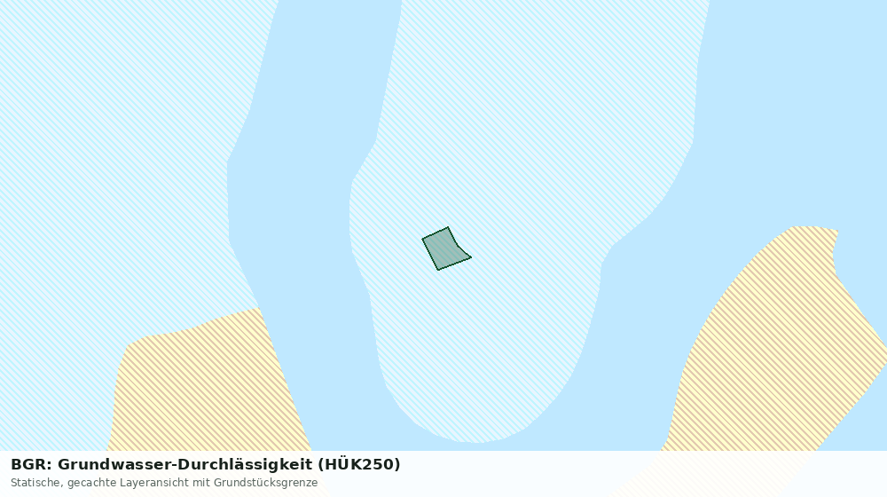 Statische Kartenansicht: BGR: Grundwasser-Durchlässigkeit (HÜK250)