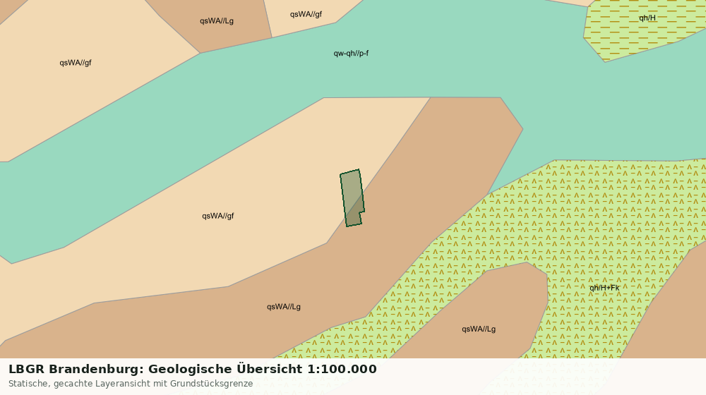 Statische Kartenansicht: LBGR Brandenburg: Geologische Übersicht 1:100.000