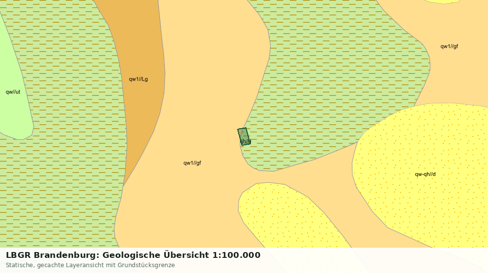 Statische Kartenansicht: LBGR Brandenburg: Geologische Übersicht 1:100.000