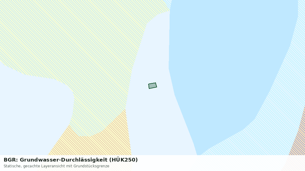 Statische Kartenansicht: BGR: Grundwasser-Durchlässigkeit (HÜK250)