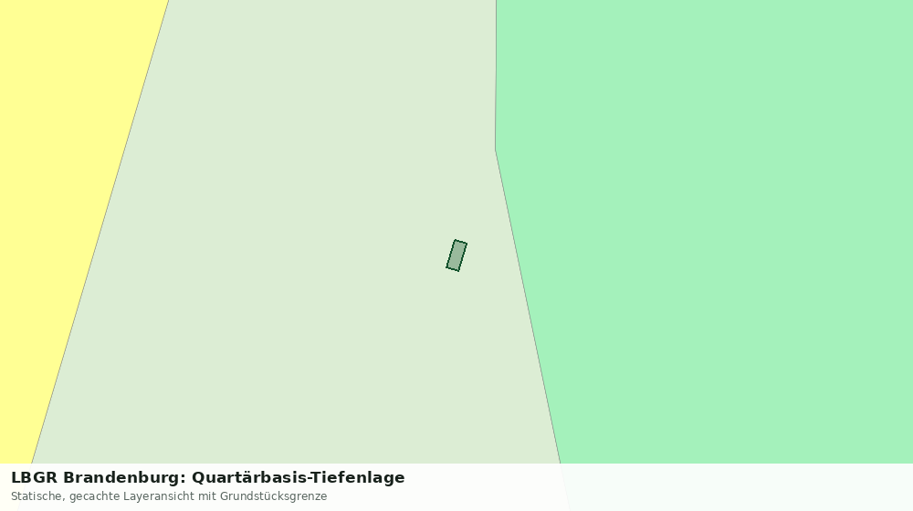 Statische Kartenansicht: LBGR Brandenburg: Quartärbasis-Tiefenlage
