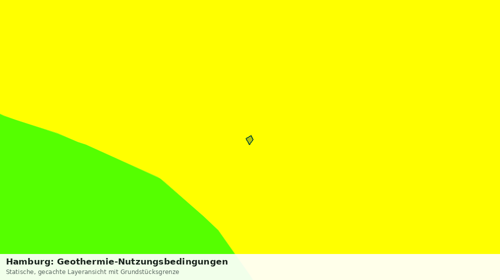 Statische Kartenansicht: Hamburg: Geothermie-Nutzungsbedingungen