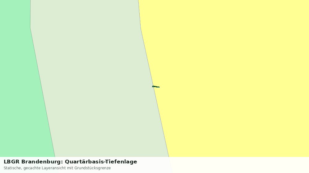 Statische Kartenansicht: LBGR Brandenburg: Quartärbasis-Tiefenlage