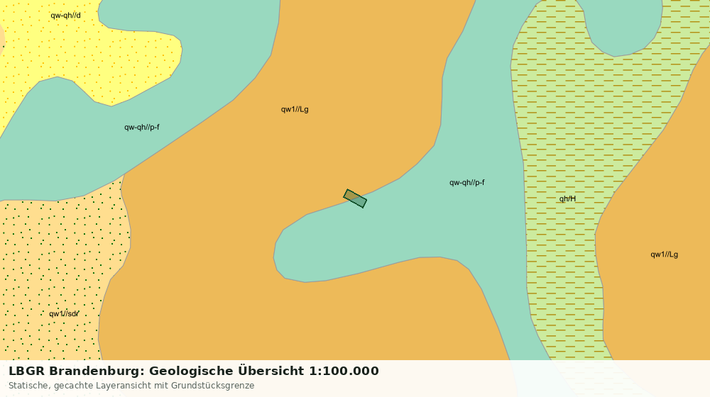 Statische Kartenansicht: LBGR Brandenburg: Geologische Übersicht 1:100.000