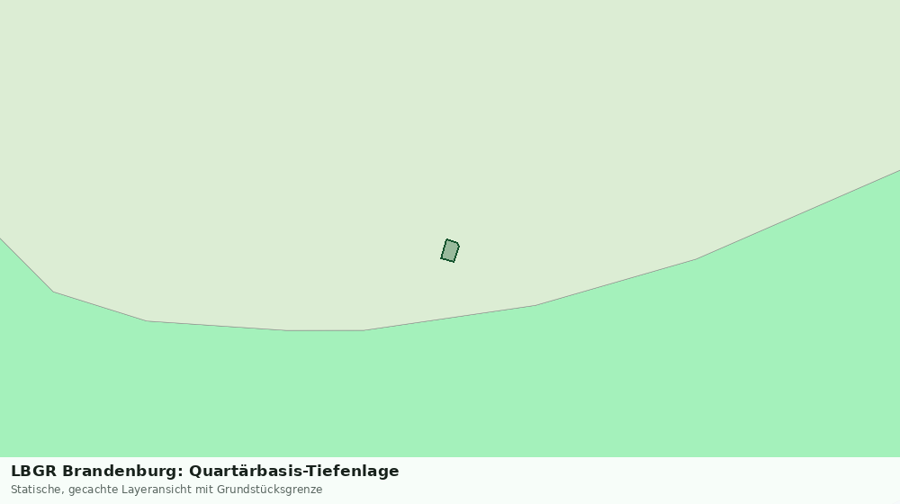 Statische Kartenansicht: LBGR Brandenburg: Quartärbasis-Tiefenlage