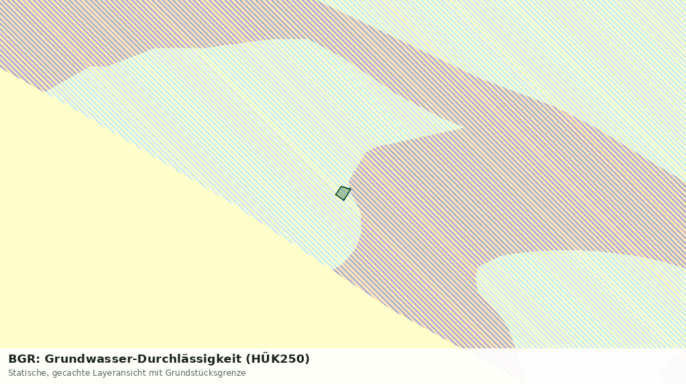 Statische Kartenansicht: BGR: Grundwasser-Durchlässigkeit (HÜK250)