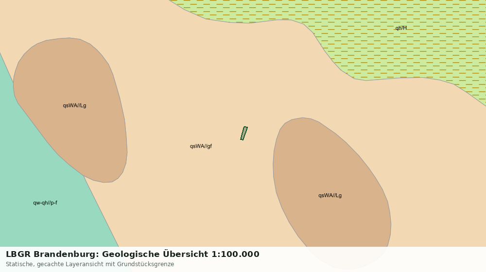 Statische Kartenansicht: LBGR Brandenburg: Geologische Übersicht 1:100.000
