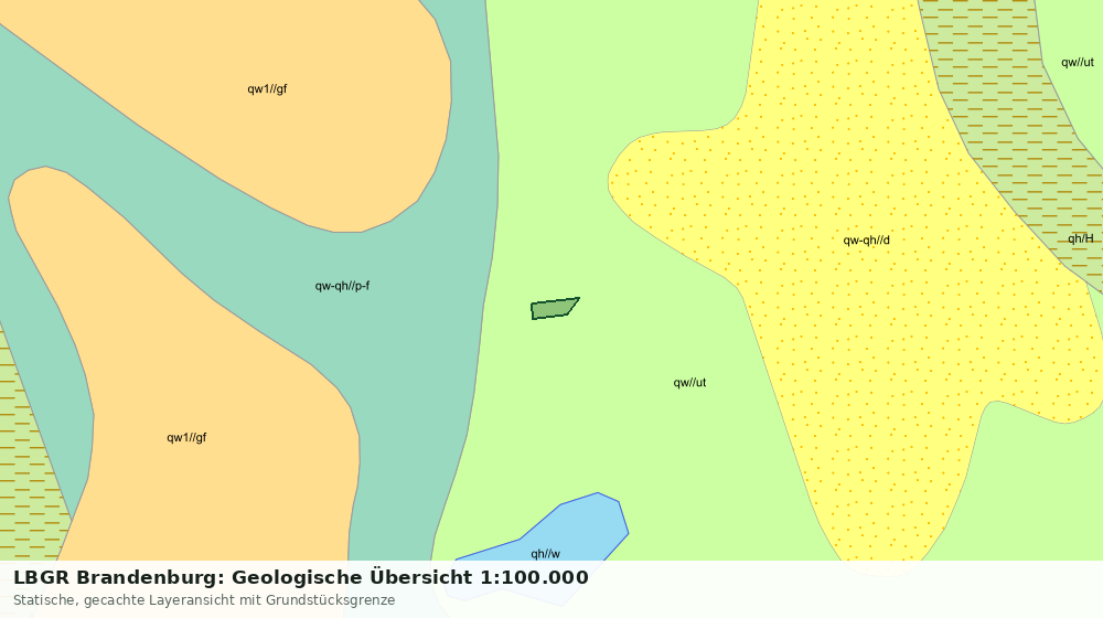 Statische Kartenansicht: LBGR Brandenburg: Geologische Übersicht 1:100.000
