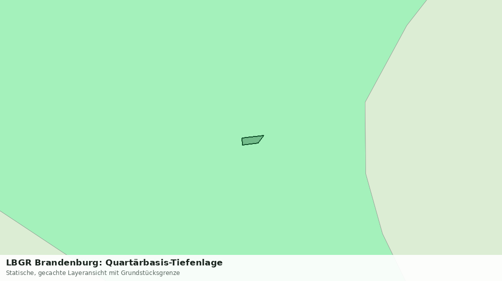 Statische Kartenansicht: LBGR Brandenburg: Quartärbasis-Tiefenlage