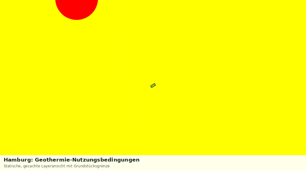 Statische Kartenansicht: Hamburg: Geothermie-Nutzungsbedingungen