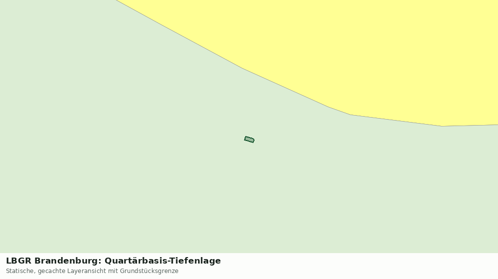 Statische Kartenansicht: LBGR Brandenburg: Quartärbasis-Tiefenlage