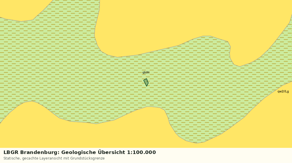 Statische Kartenansicht: LBGR Brandenburg: Geologische Übersicht 1:100.000