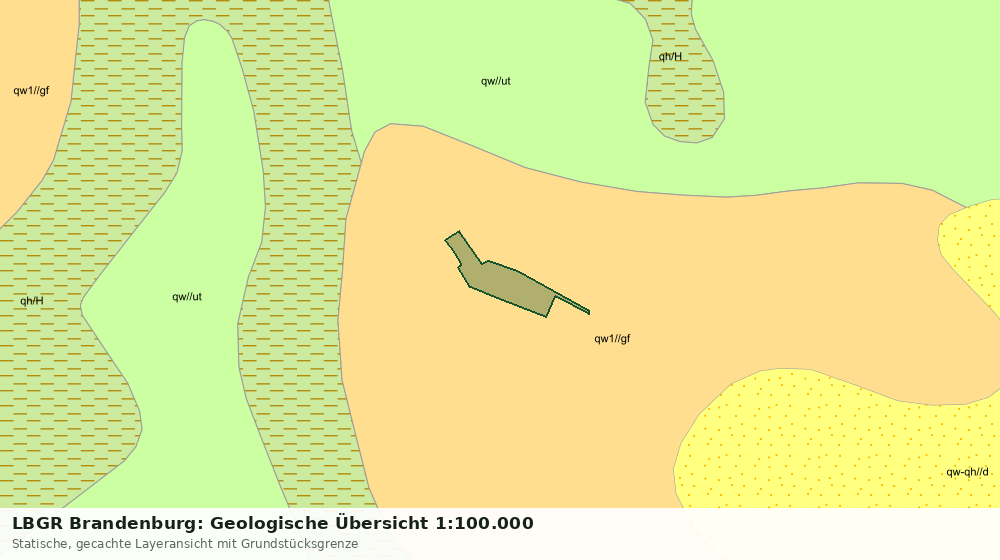 Statische Kartenansicht: LBGR Brandenburg: Geologische Übersicht 1:100.000