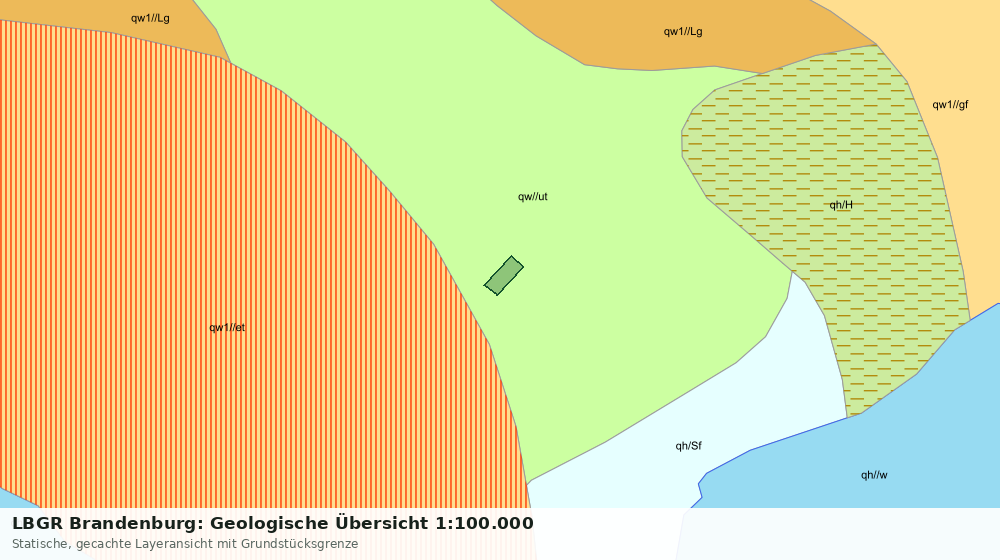 Statische Kartenansicht: LBGR Brandenburg: Geologische Übersicht 1:100.000