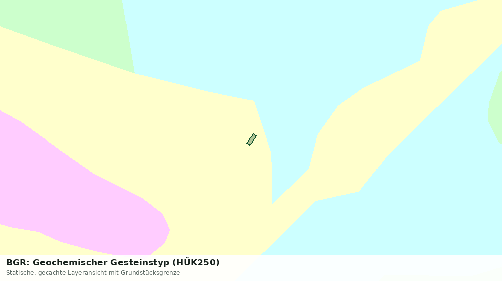 Statische Kartenansicht: BGR: Geochemischer Gesteinstyp (HÜK250)