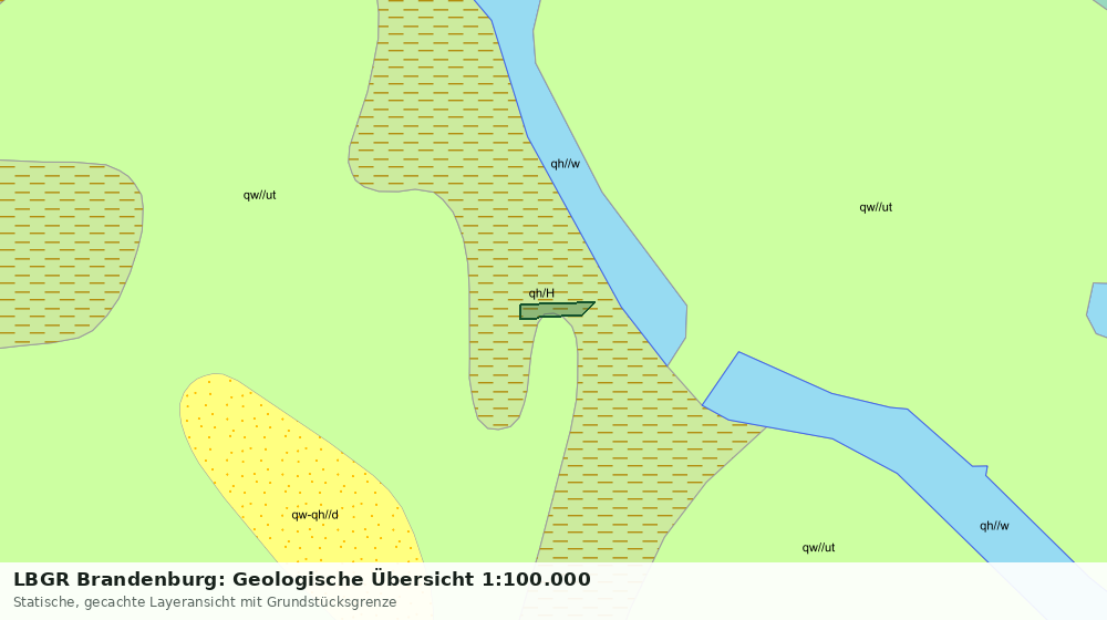 Statische Kartenansicht: LBGR Brandenburg: Geologische Übersicht 1:100.000