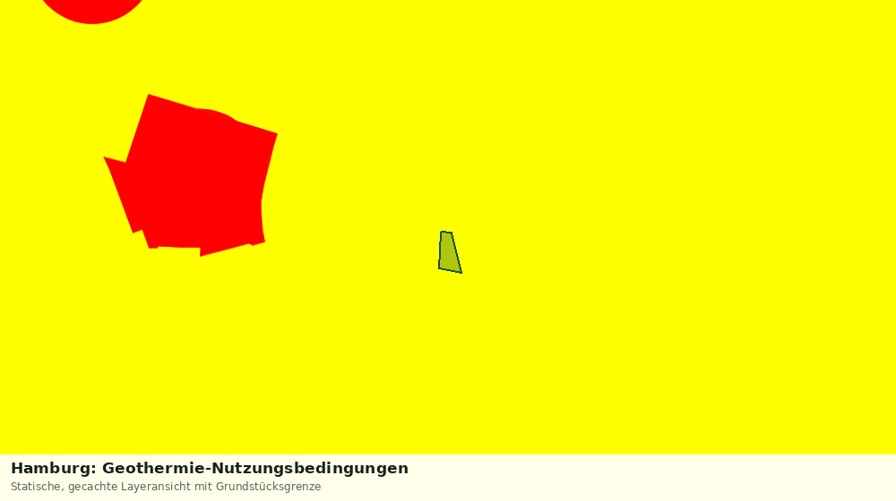 Statische Kartenansicht: Hamburg: Geothermie-Nutzungsbedingungen