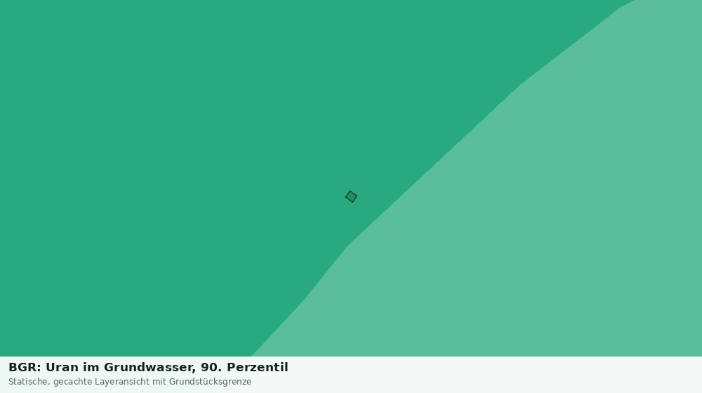 Statische Kartenansicht: BGR: Uran im Grundwasser, 90. Perzentil
