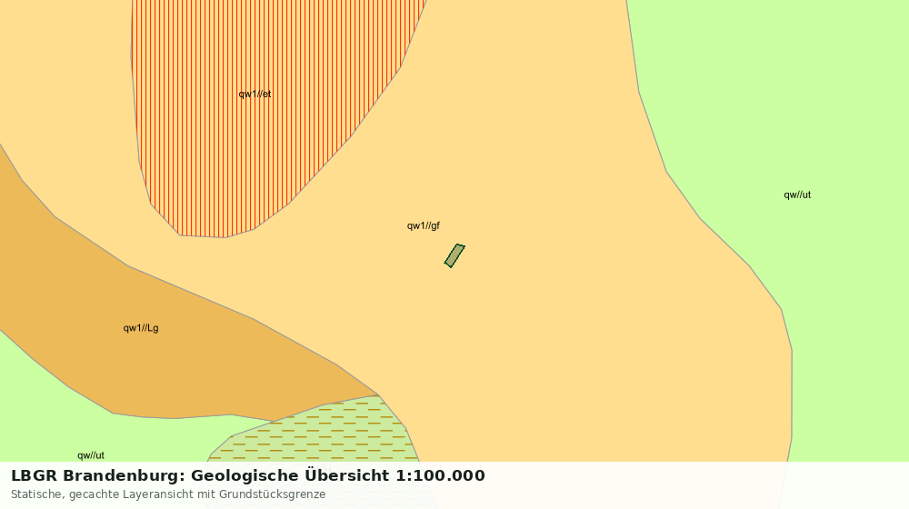 Statische Kartenansicht: LBGR Brandenburg: Geologische Übersicht 1:100.000