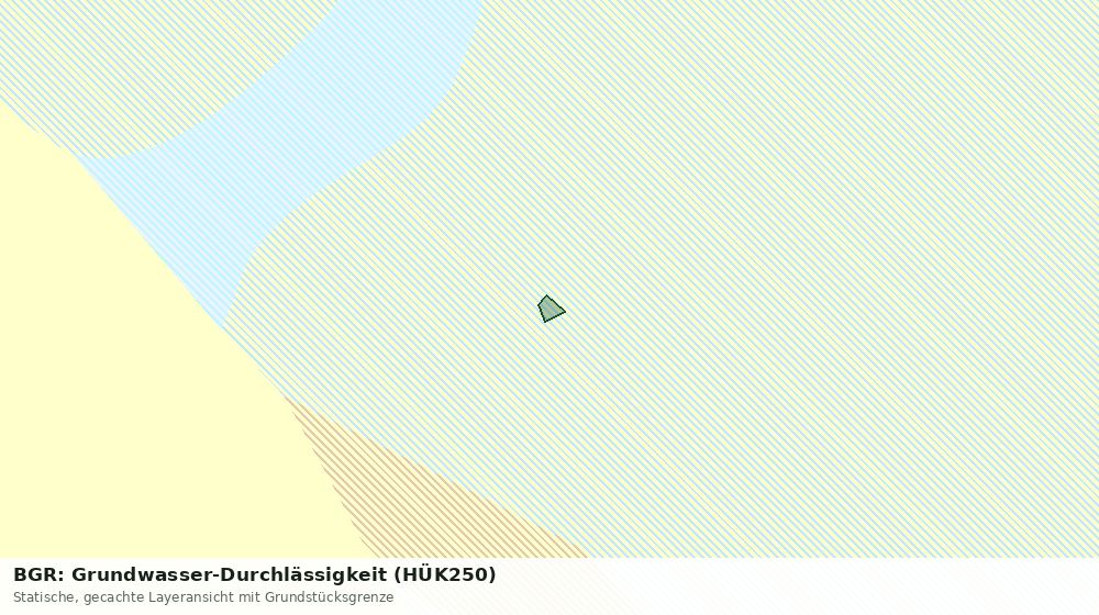 Statische Kartenansicht: BGR: Grundwasser-Durchlässigkeit (HÜK250)
