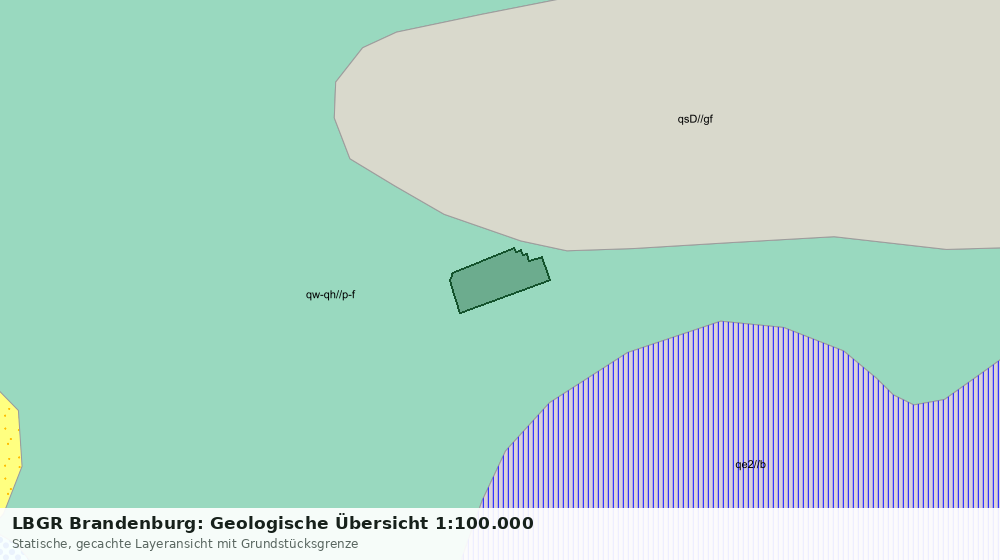 Statische Kartenansicht: LBGR Brandenburg: Geologische Übersicht 1:100.000