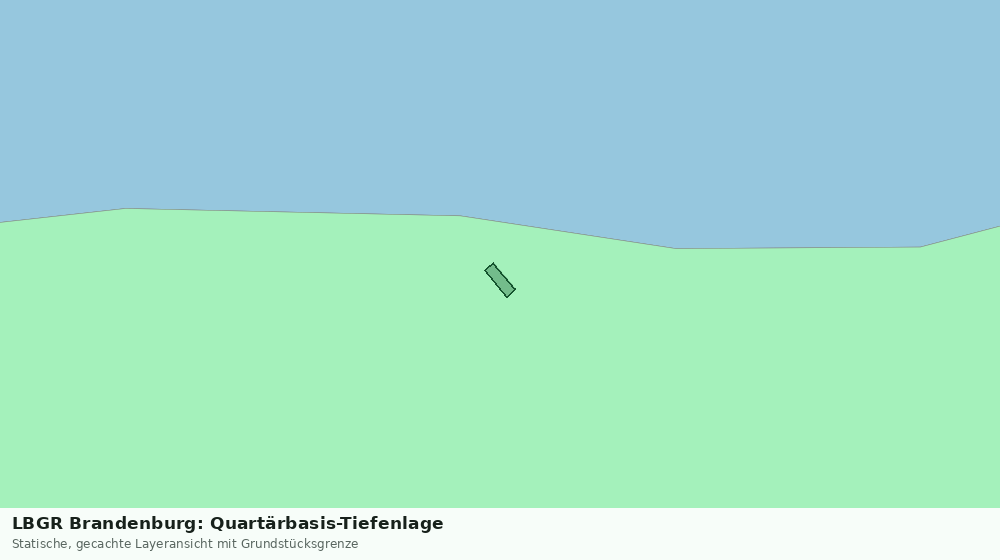 Statische Kartenansicht: LBGR Brandenburg: Quartärbasis-Tiefenlage
