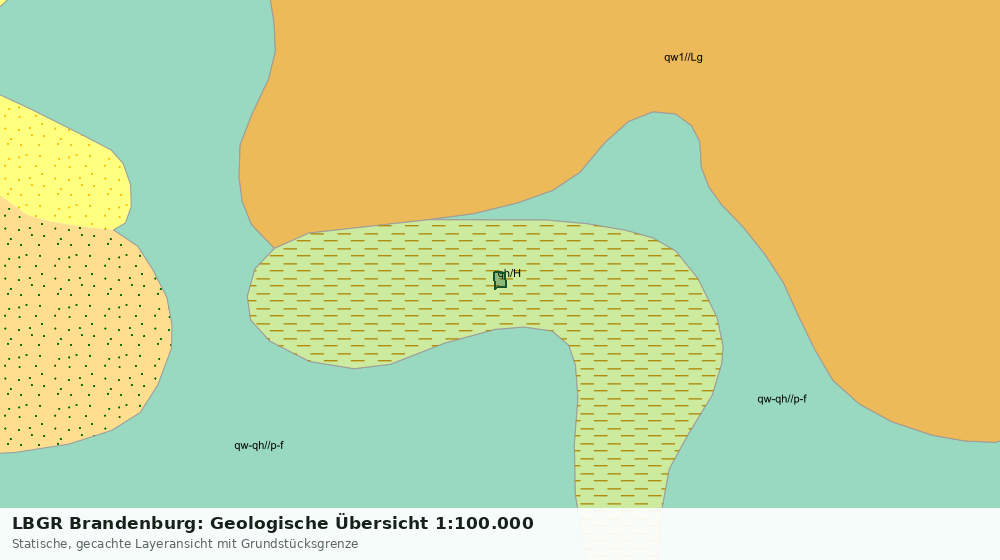 Statische Kartenansicht: LBGR Brandenburg: Geologische Übersicht 1:100.000