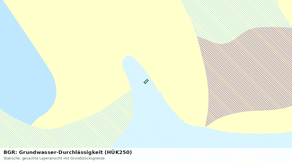Statische Kartenansicht: BGR: Grundwasser-Durchlässigkeit (HÜK250)