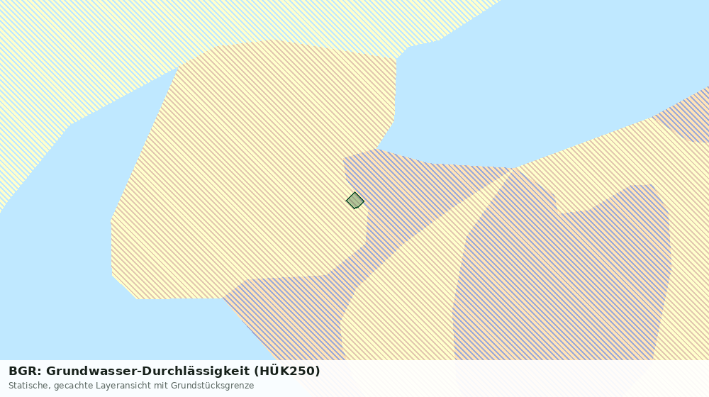 Statische Kartenansicht: BGR: Grundwasser-Durchlässigkeit (HÜK250)