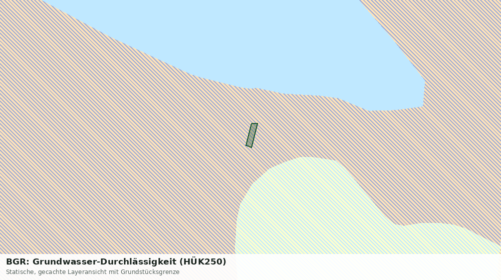 Statische Kartenansicht: BGR: Grundwasser-Durchlässigkeit (HÜK250)