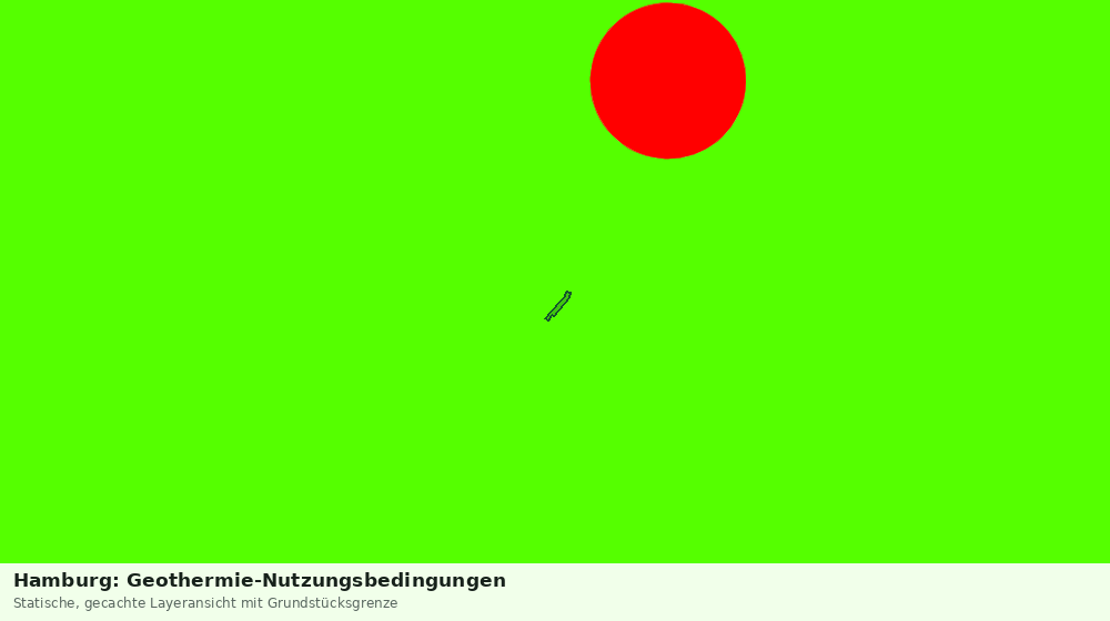 Statische Kartenansicht: Hamburg: Geothermie-Nutzungsbedingungen