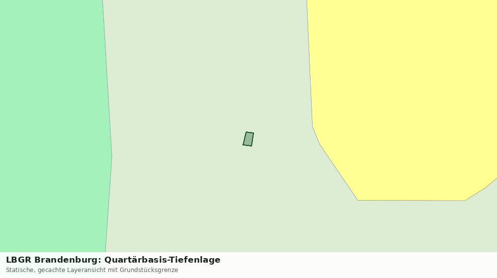 Statische Kartenansicht: LBGR Brandenburg: Quartärbasis-Tiefenlage