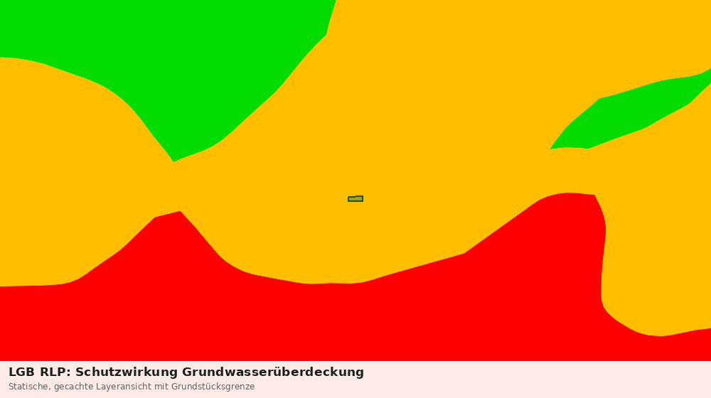 Statische Kartenansicht: LGB RLP: Schutzwirkung Grundwasserüberdeckung
