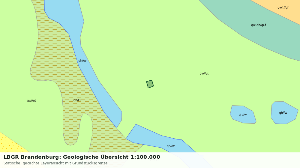Statische Kartenansicht: LBGR Brandenburg: Geologische Übersicht 1:100.000