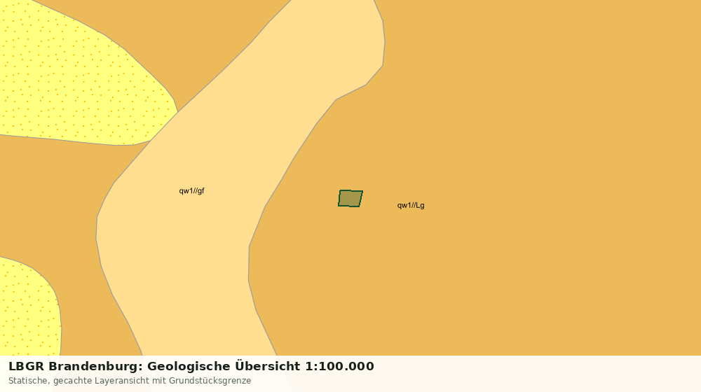 Statische Kartenansicht: LBGR Brandenburg: Geologische Übersicht 1:100.000