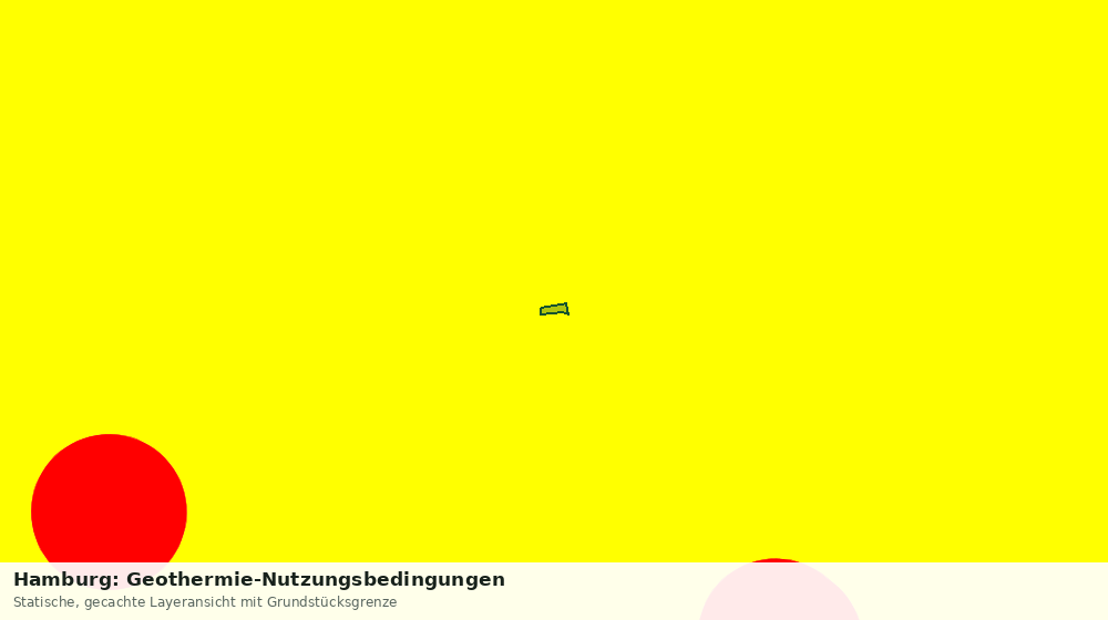 Statische Kartenansicht: Hamburg: Geothermie-Nutzungsbedingungen