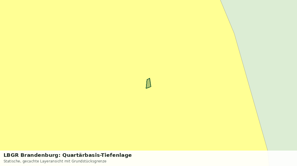 Statische Kartenansicht: LBGR Brandenburg: Quartärbasis-Tiefenlage