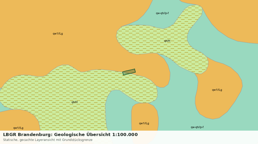 Statische Kartenansicht: LBGR Brandenburg: Geologische Übersicht 1:100.000